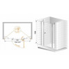 Cezares Душевая дверь в нишу ELENA-W-B-13-30+60/30-C-Cr
