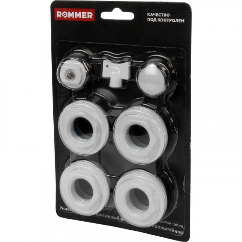 Монтажный комплект ROMMER 3/4" для радиаторов, без кронштейнов (F011-3/4)