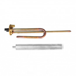 Комплект ТЭН 1,2кВт (1200Вт) RCF для водонагревателя Thermex, Garanterm, Ariston под анод М6 + анод, 184279K1