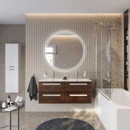 BelBagno Мебель для ванной Eco Cer-N 120 с 4 ящиками орех шоколад софт CZR-8095-120-2 ручки сатин