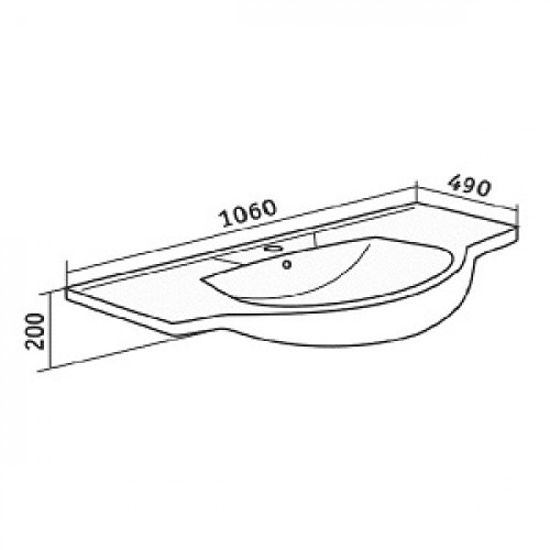 Runo Мебель для ванной Турин 105