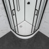 Triton Душевая кабина Прайм-Блэк-Вельвет 90x90 А без крыши