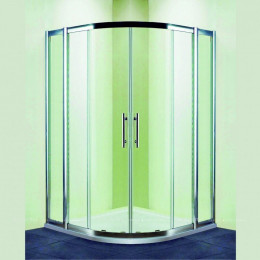Душевой уголок RGW HO-511 030651111-11 110x110x195 см четверть круга дверь раздвижная стекло прозрачное хром