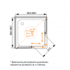 Cezares Душевой уголок PRATICO-A-2-90-C-Cr