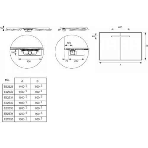 Jacob Delafon Поддон для душа Surface E62629-SS2 140х80 см