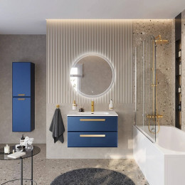 BelBagno Мебель для ванной Eco Cer-N 80 CZR-8095-80 sapfiro ручки сатиновое золото