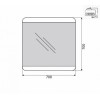 BelBagno Зеркало SPC-CEZ-700-700-LED-TCH