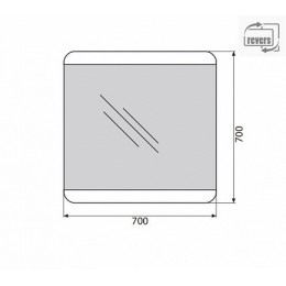 BelBagno Зеркало SPC-CEZ-700-700-LED-TCH