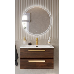 BelBagno Мебель для ванной Eco Cer-N 80 CZR-8095-80 орех шоколад софт ручки сатиновое золото
