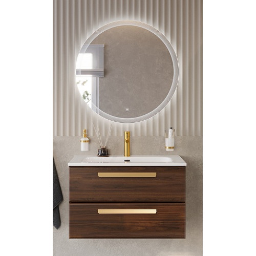 BelBagno Мебель для ванной Eco Cer-N 80 CZR-8095-80 орех шоколад софт ручки сатиновое золото
