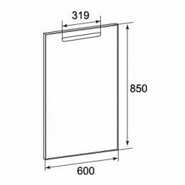 Roca Мебель для ванной Gap 60 белый глянец, зеркало