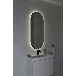 Зеркало ECLIPSE smart 50x122 в черной рамке