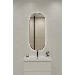 Зеркало ECLIPSE smart 50x122 в черной рамке