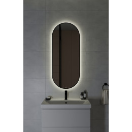 Зеркало ECLIPSE smart 50x122 в черной рамке