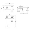 Смеситель для раковины Lemark Bronx LM3726BL черный матовый