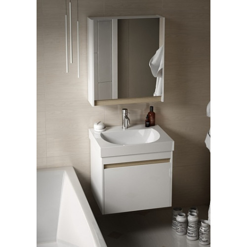 Kerama Marazzi Тумба с раковиной BUONGIORNO 60 белая с 1 ящиком