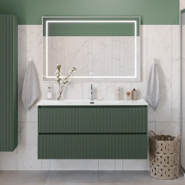 BelBagno Тумба с раковиной Uno 120 подвесная Еловый матовый с раковиной BB-8099-120