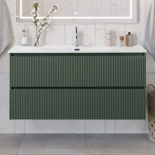 BelBagno Тумба с раковиной Uno 120 подвесная Еловый матовый с раковиной BB-8099-120