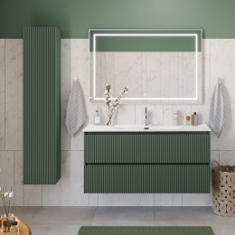 BelBagno Тумба с раковиной Uno 120 подвесная Еловый матовый с раковиной BB-8099-120