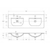 BelBagno Тумба с раковиной Uno 120 подвесная Еловый матовый с раковиной BB-8099-120