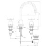 Смеситель для раковины Paffoni Quattro QTV055CR 273912 хром