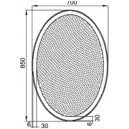 Зеркало Aquanet Комо new 7085 LED 00249358