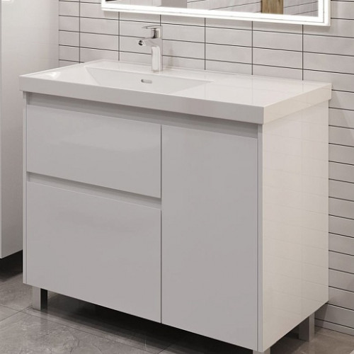 Aquanet Тумба с раковиной Nova Lite 2.0 100 L белая