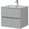 Aquanet Мебель для ванной Алвита New 60 2 ящика подвесная серая матовая