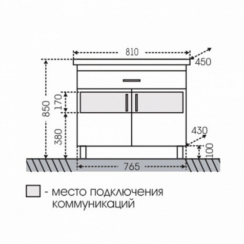 СанТа Мебель для ванной Дублин 80