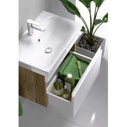 Aqwella Тумба с раковиной Smart 50 дуб балтийский