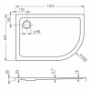 Roltechnik Душевой поддон "FLAT ASYM (R)"