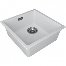 Мойка для кухни Paulmark Lumi UNI-SKEW LU45SK-WH 45.5x44 белый