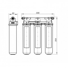 Смеситель для кухни Lemark Ursus LM7261BL085 с фильтром Basic хром/черный