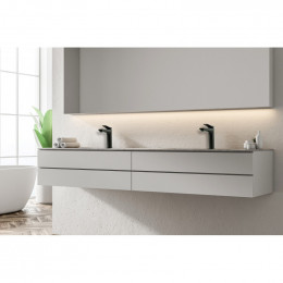 Смеситель для раковины Lemark Bronx LM3737BL черный матовый