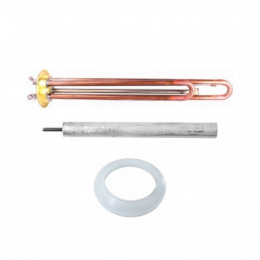 Комплект ТЭН 2кВт (2000Вт) RF для водонагревателя Thermex, Garanterm, Electrolux EWH клеммы под винт + прокладка + анод, 50854K