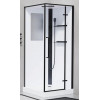 Esbano Душевая кабина ESM-QUADRO-90 (Right) 90x90 профиль чёрный