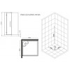Esbano Душевая кабина ESM-QUADRO-90 (Right) 90x90 профиль чёрный