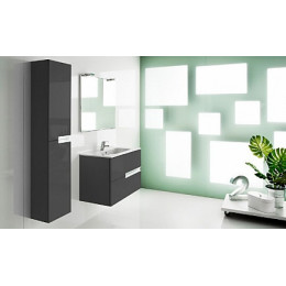 Roca Тумба с раковиной Victoria Nord 80 Black Edition черная