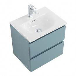 BelBagno Тумба с раковиной Kraft 39-50 подвесная Голубой матовый с раковиной BB-8099-3-50