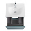BelBagno Тумба с раковиной Kraft 39-50 подвесная Голубой матовый с раковиной BB-8099-3-50