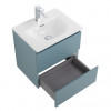 BelBagno Тумба с раковиной Kraft 39-50 подвесная Голубой матовый с раковиной BB-8099-3-50