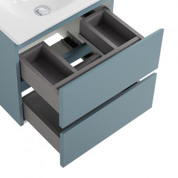 BelBagno Тумба с раковиной Kraft 39-50 подвесная Голубой матовый с раковиной BB-8099-3-50