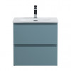BelBagno Тумба с раковиной Kraft 39-50 подвесная Голубой матовый с раковиной BB-8099-3-50