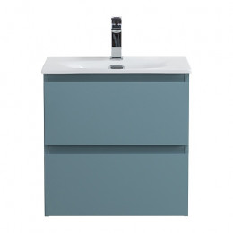 BelBagno Тумба с раковиной Kraft 39-50 подвесная Голубой матовый с раковиной BB-8099-3-50