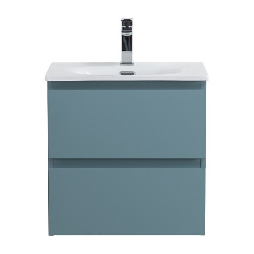 BelBagno Тумба с раковиной Kraft 39-50 подвесная Голубой матовый с раковиной BB-8099-3-50