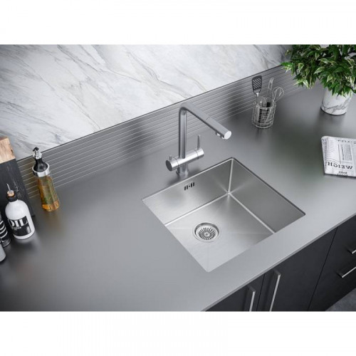 Мойка для кухни Paulmark Marx PM214844-BS 48х44 сталь