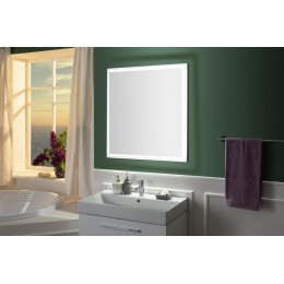 Зеркало Aquanet Nova Lite 75 белое LED