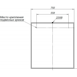 Зеркало Aquanet Nova Lite 75 белое LED