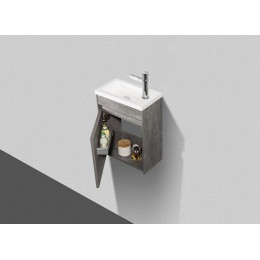 BelBagno Тумба с раковиной PIETRA MINI 400 L Stucco Cemento