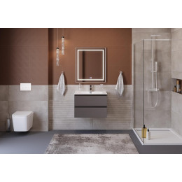BelBagno Тумба с раковиной Kraft 60 подвесная Темно-Серый матовый с раковиной BB600ETL